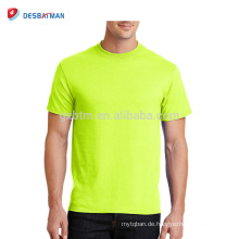 Kundengebundene erstklassige hochwertige fördernde hohe Sichtbarkeit Hallo-Vis volle gelbe oder orange Polyester-Maschen-Rundhalsausschnitt-T-Shirts für Arbeitskraft